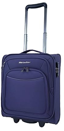 METZELDER Valise Cabine 45cm Souple Basic S Gros Volume Prise USB, Serrure TSA Garantie 1 an (Bleu (Blue), XS - Small - 28L - 44x35x17cm - 2,5kg)