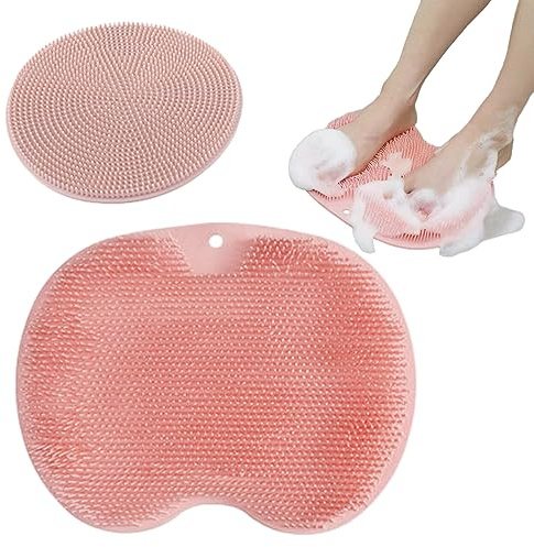 Brosse à pieds pour douche, tapis de massage pour pieds, nettoyeur de pieds pour douche, ventouses antidérapantes, nettoyage en profondeur, spa exfoliant, pour douche, soins des pieds
