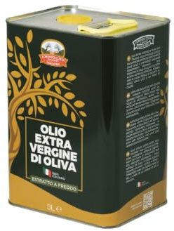 LORENZO COSTA FU EUGENIO Olio Extravergine di oliva 100% italiano | Latta 3L | Olio di oliva extravergine italiano filtrato | Estratto a freddo