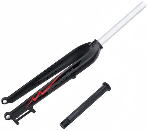 26 27,5 29 Zoll Starrgabel 1-1/8 Zoll Universal-Gewindelose Gabel Mit Geradem Rohr 15 * 100/110 Mm Offene Übersetzung Steckachse Aluminiumlegierung Fahrradgabel Scheibenbremsgabel B,100 Open