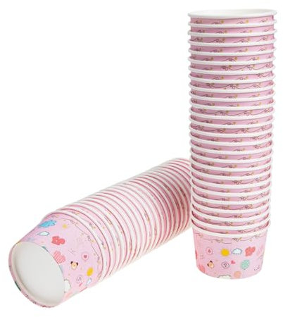 PLAFOPE 50stücke Eisbecher Aus Papier Einweg Dessertbecher Schale Für Eis Joghurtbecher Joghurtbehälter