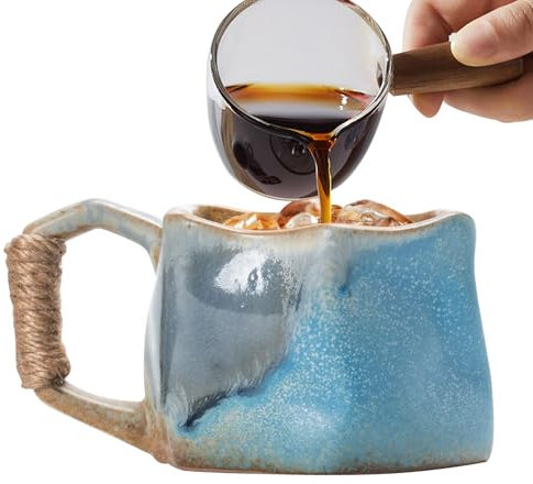 Taza de, taza de cerámica hecha a mano, taza de cerámica de 250 ml