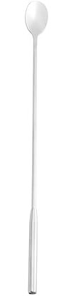 PRETYZOOM Cuchara para De Acero Inoxidable Cucharas De Mango para Mezclar y Cócteles para Remover Leche Té y Postres Plateada