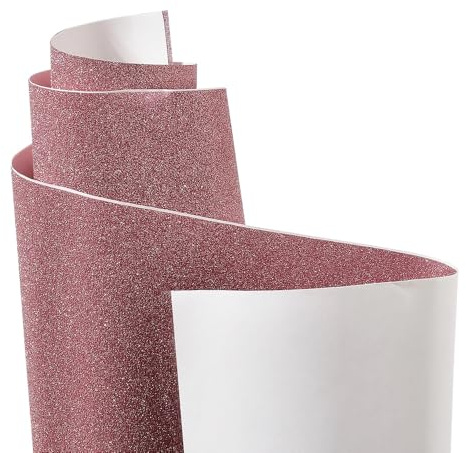 XhuangTech 6,5 × 30,5 cm Glitzer Diamant Rosa Vinyl Wrap, DIY Aufkleber Auto Vinyl Wrap Blasenfreie Rolle, wasserdichte Car Wrap Folie Selbstklebende Dekor, Air Release Lackschutzfolien Außen Innen