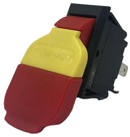 Kissmii 125/250V 4 Pins Electromagnetic Push Button Switch on Off Key Switches Single Throw Bipolar Switches HY18