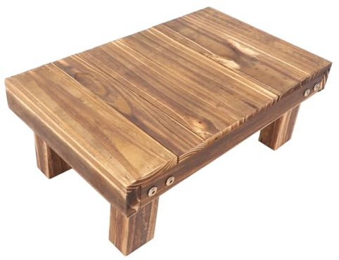 Toyvian Puesto De Flores Para Balcón Soporte De Madera Para Planta Estante Interior Banco De Jardín Para Varias Plantas Mesa De Madera Pesada Ahorra Espacio Para Sala De Estar y Entrada