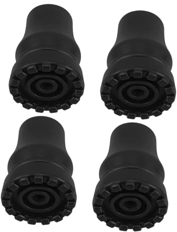 SUPVOX Tappi in Gomma Antiscivolo Diametro Interno 19mm Facile Installazione Set 4 Pezzi e Comfort Migliorato per Bastone e Gamba Sedia per Anziani
