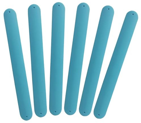 PERSELOSO 6pezzi Braccialetti Scatto in Silicone Colorati Braccialetti Slap Per Adulti Ragazzi Ragazze Per Feste Compleanni e Regali