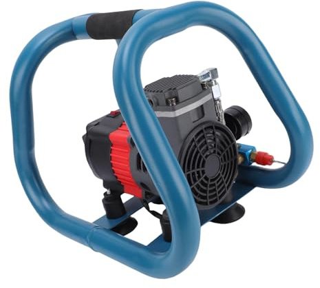 Eujgoov Compressore Aria Ricaricabile a Batteria al Litio Pompa Cordless per Compressore per Esterno Esterno 1500 W, Una Serie di Celle, Una Batteria Un (Spina Europea)
