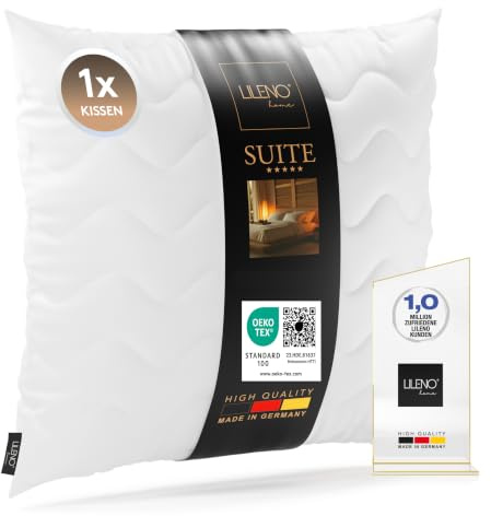 LILENO HOME 1er Set Kissenfüllung 50 x 50 cm - 95°C waschbares Innenkissen | geeignet für Allergiker - Polyester Kisseninlet als Sofa Kissen, Couchkissen, Cocktailkissen und Kopfkissen