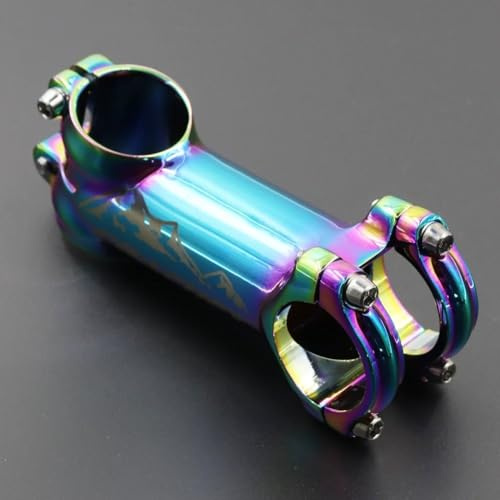 Honseadek Potence courte pour guidon de vélo en alliage d'aluminium coloré pour vélos de montagne et de route avec tube de direction de 40 mm de hauteur et angle de direction réglable (couleur 17