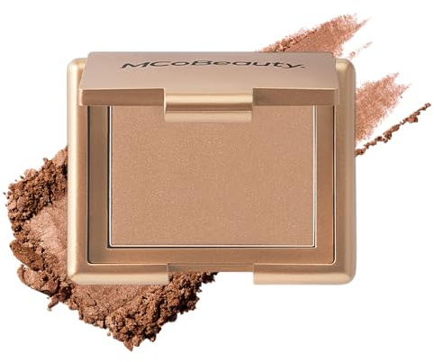 MCoBeauty Summer Glow Bronzing Powder - Natural Luminous Finish - Warm-Toned Bronzer with Subtle Golden Shimmer - Silky Powder - Buildable Glowy Finish - Bronzer Contour & Eyeshadow