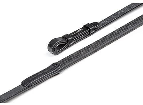 Shires Aviemore Weiches Gummi Grip Zügel – 154,9 cm, Havana
