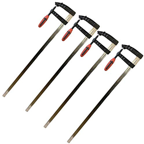 4 x Sliding F Clamps Bar Profile Clamp Holder Fastener Fastening 1000mm x 120mm