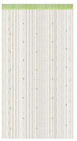 N/A Polyester Haus Tür Kette Teiler Vorhang Querbehang 100 x 200 cm gelb grün
