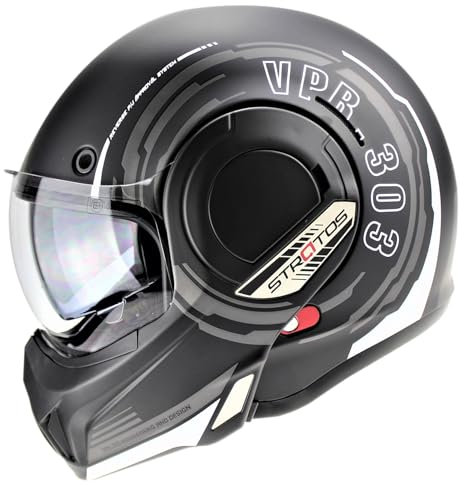 F242 Reverse P J Flip Helmet (Revo Graphic,L) - Revo Graphic - L