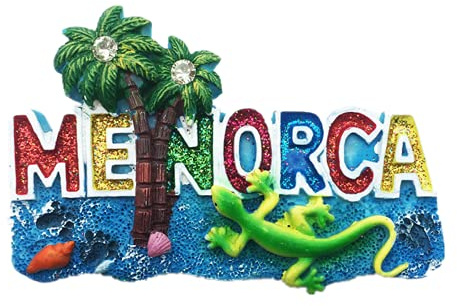 Imán para nevera de Menorca España, regalo de recuerdo para el hogar, cocina, decoración 3D, polirresina magnética