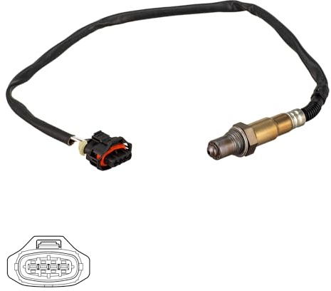 DELPHI ES21225-12B1 Lambdasonde Regelsonde vor Katalysator Oxygen O2 Sensor Beheizt Kompatibel mit OPEL ZAFIRA B A05 25198484 55562205 855530