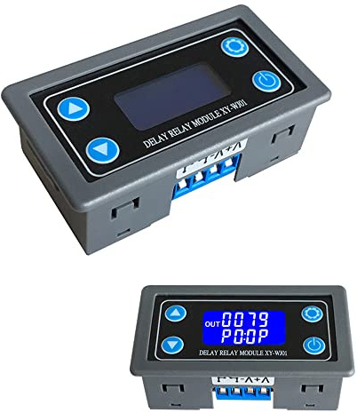 Hsthe Sea Verzögerungsrelaismodul 12 V 24 V 0,01 s-9999 min Digitales Timer-Zyklus-Verz?gerungsschaltmodul mit LCD-Display-Schalttaste