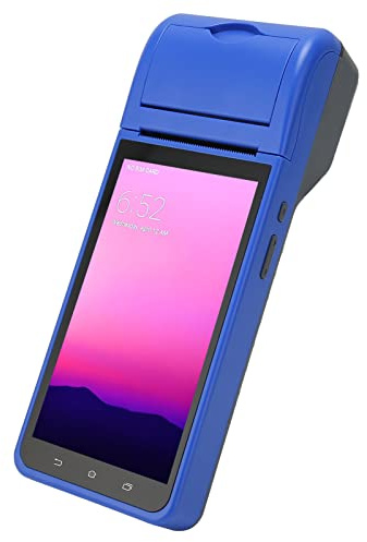 Bewinner 58-mm-POS-Belegdrucker, 5,5-Zoll-Touchscreen-Thermodrucker, 2 GB RAM 32 GB ROM, Unterstützung für 4G-LTE-WLAN, Scannen von 1D/2D/QR-Barcodes, 100‑240 V