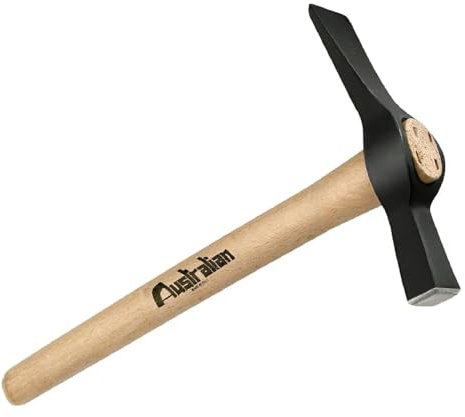 La zappa Maurerhammer mit 37 cm langem Stiel aus lackierter Esche (400 g)