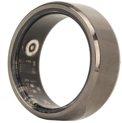 Asixxsix Smart Ring Health Tracker, Fernkamerasteuerung, Fitnessring mit Schlaf-Herzfrequenzmesser, Schrittzähler IP68 Wasserdicht für Damen Herren, Sportring mit Ladehülle für IOS Android