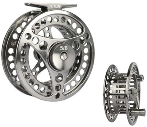Fliegenfischen Rolle,Fliegenfischen Rollen Fly Angelrolle 3 4 5 6 7 8 9 10 Aluminum Alloy Trout Angelrolle(Silver)