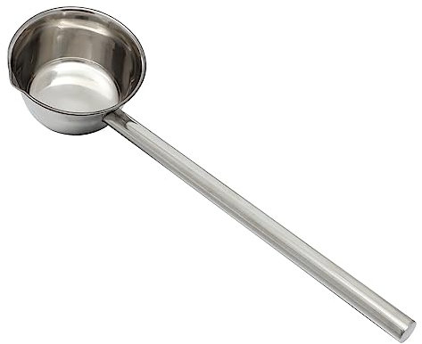 COLLBATH Cucchiaio Acciaio Inossidabile Con Manico Per Versare e Brodo Mestolo Ergonomico Per Cucina e Giardino Per Pulire Verdure e Frutta