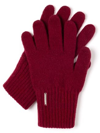 VIVISENCE Damen Winter Handschuhe Mit Klassische Breitem Strickbündchen Gemütlich Stilvolle Hergestellt Aus Warmes Und Weiches Wollgarn Perfekt Für Kalte Wintertage Herbst Modell 7201