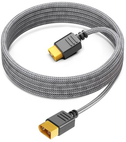 KFD XT60 Stecker zu XT60 Buchse Verlängerungskabel Ladekabel 3m Adapterkabel für EF ECOFLOW DELTA River 2 Tragbare Powerstation ALLPOWERS R600 Anker SOLIX C1000 Solargenerator 16AWG Charging Cable