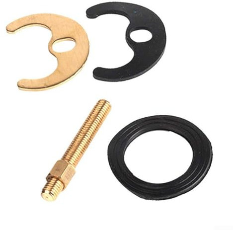 Kit di riparazione per lavello monoblocco con piastra in acciaio inox e componenti in gomma per risoluzione perdite
