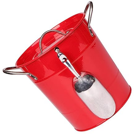 Amosfun Thick Insulated Ice Bucket for Parties Large Beer and Wine Cooler with Lid Beverage Cooling Bucket for Home