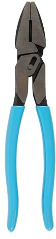 OX Pro MaxForce 9 Linesman Pliers – Heavy Duty Compound Action | Forged Steel | Induction-Hardened Cutting Edge | Ergonomic Grip | OX-P327401