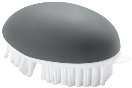 Vegetable Scrubber Brush for Food - Soft Bristle Produce Cleaner for Potatoes, Mushrooms & Radishes | Multipurpose Kitchen Cleaning Tool, Comfortable Handheld Veggie Brush