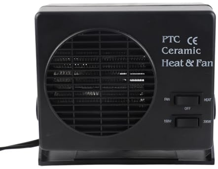 VOBOR Félineur de Voiture en Céramique 12V 300W Ventilateur de Voiture Portable pour Véhicule et Dégivrage avec Support de Montage Réglable pour Chaleur Instantanée en Hiver et en été