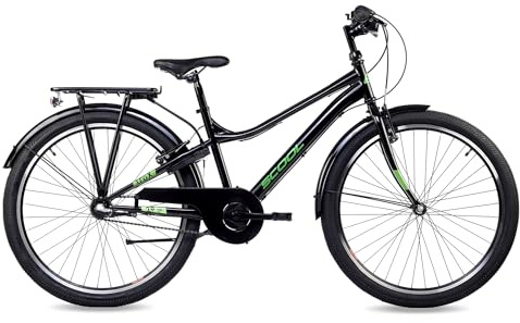 S’COOL Kinderfahrrad 20, 24, 26 Zoll, 3-Gang Nabenschaltung mit Rücktrittbremse, troX, Körpergröße 115–165 cm, 6–14 Jahre, sicher im Alltag, für Jungen & Mädchen