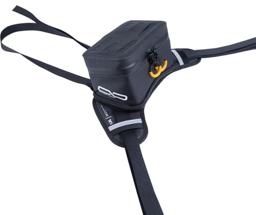 Giant Loop Buckin' Roll Tank Bag, Small Waterproof Motorcycle Tank Bag, 1.5-Liters Capacity, Fits Any Dirt Bike, Adventure, Dual Sport & More (Black, 1.5L)