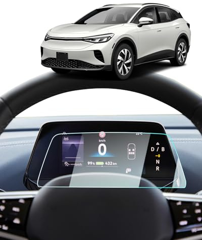BIXUAN Écran tactile de navigation virtuel 5,3 compatible avec VW ID.3/ID.4 GTX Pro/ID.Buzz/ID Buzz Cargo/Cupra Born 2021-2025 Virtual Cockpit Écran tactile Dureté 9H Film de protection d'écran en