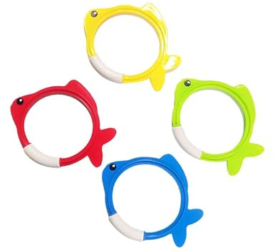 lopituwe Juguetes de Buceo Juegos de Piscina para niños Atractivos Juego Anillos Buceo para Piscina duraderos para Juguetes natación en la Playa sin Fin natación para niños Anillos