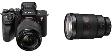 Sony Alpha 7 IV Vollformat Systemkamera mit 28-70 mm f/3.5-5.6 IIV – 33 MP, Echtzeit-Autofokus, 10 B/s, 4K 60p Video, Touchscreen + 2470GM