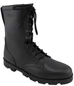Segarra Mod.3001 Militära läderstövlar. Made in Spain Kvalitetssäkring., Svart, 39 EU