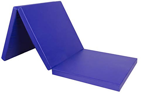CCLIFE Turnmatte für zuhause, 180x60x5cm Turnmatte klappbar, Gymnastikmatte dick 5cm geeignet für Indoor-Sportarten, Weichbodenmatte für alle Altersgruppen