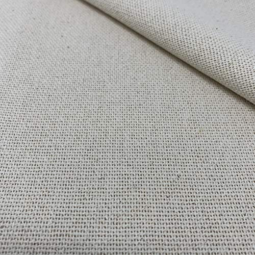 Stoff der Marke Delicatela zum Sticken mit Punch Needle, ideal für kreative Stickereien mit besonderer Nadel, 145 cm x 50 cm, Baumwolle, Beige