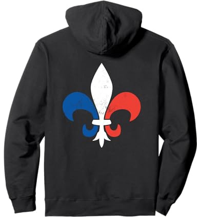Élégante fleur de lys française Sweat à Capuche