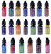 Gvolatee Kerzenfarben - 20 Farben Flüssig Kerzenfarbe für DIY Kerze, Kerzenherstellung - Hochkonzentriert Kerzenwachsfarbe Dye auf Gelwachs - je 10ml