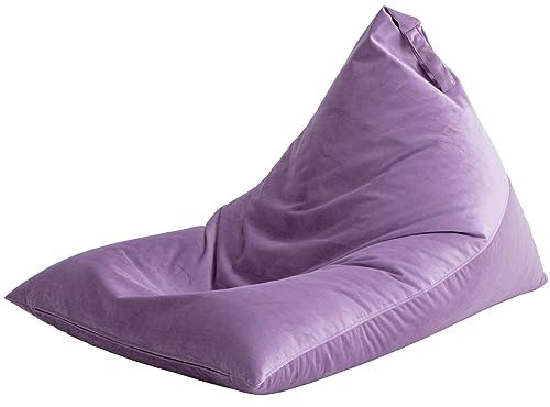 Nobildonna 1,2 m Sitzsack-Stuhlbezug (ohne Füllstoff) für Erwachsene, 400L extra großer dreieckiger Sitzsack-Stuhlbezug, waschbarer Sitzsack ohne Füllung, ultraweiches faules Sofa, Premium-Samtbezug