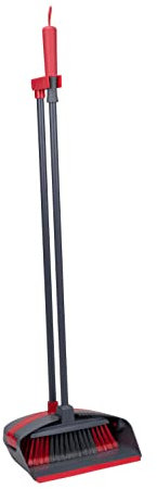 Dirt Devil Scopa con manico lungo, grigio, rosso, normale