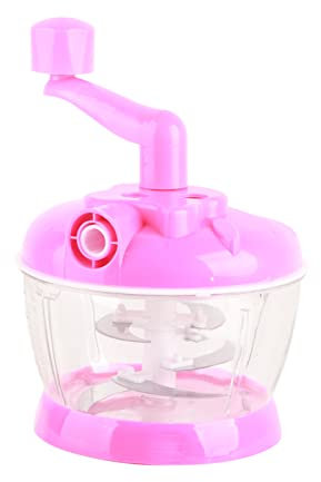 Procesador de Alimentos Manual Picadora de Verduras, Ourokhome Batido de Mano Portátil Picadora de Ajo Cortador de Cebolla para Verduras Jengibre Frutas Nueces Hierbas (6 cuchillas)