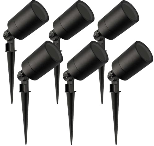 Ledvion - 6X LED Strahler, GU10 Fassung, Schwarz, 5W, IP65, inkl. Schnellanschluss