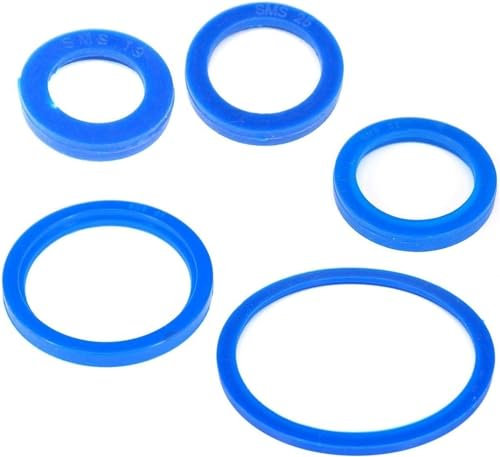 Rondelle en caoutchouc, joint en caoutchouc, rondelle d'étanchéité for joint torique 5 pièces, rondelle d'étanchéité plate en silicone bleu, adaptée à 19-108 mm O/D, caoutchouc (taille : 45 mm) (Colo